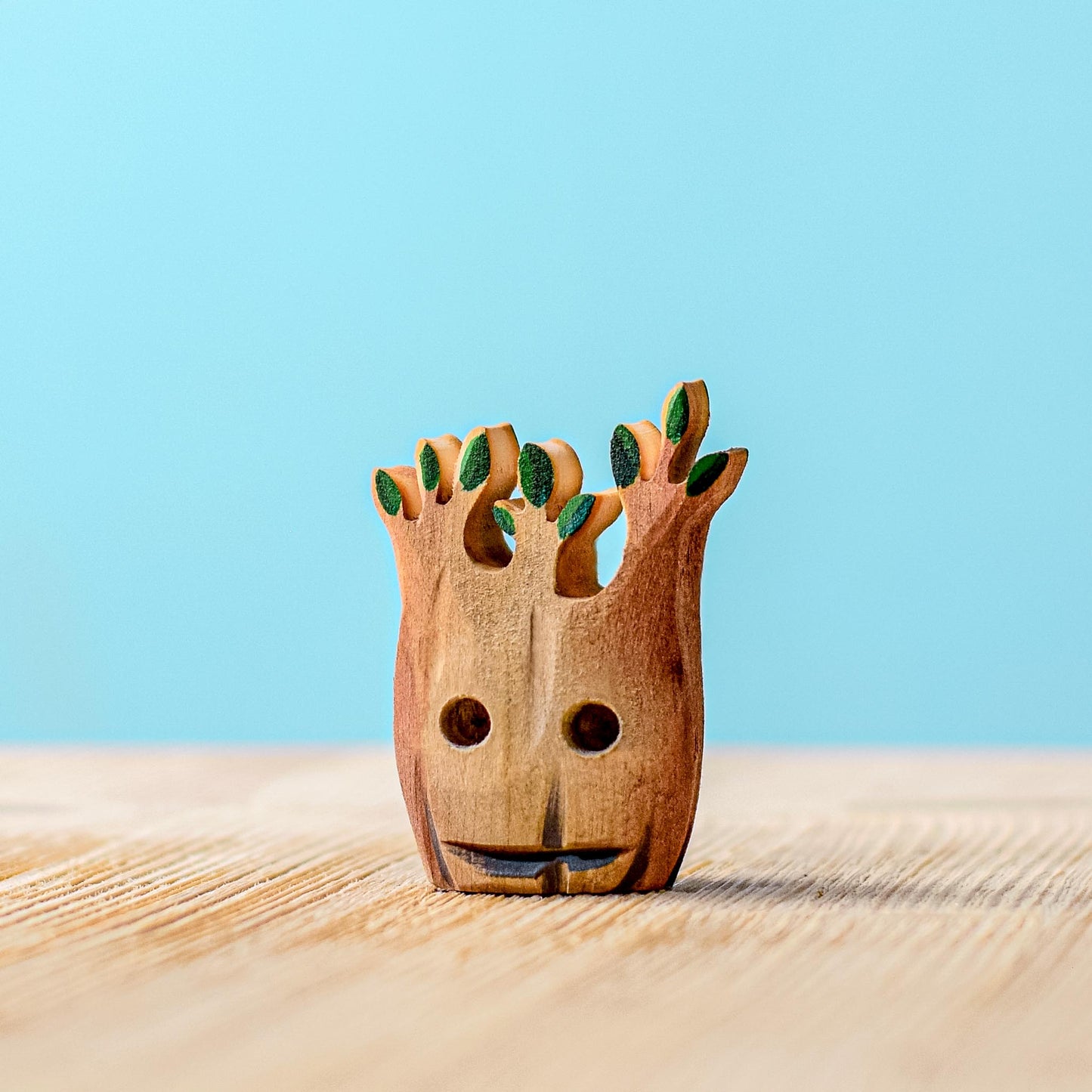 Bumbu Handmade Wooden Halloween Trees & Bat Set