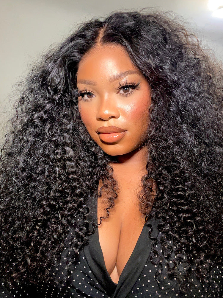 🔥Final 3 Hours: 70%OFF🔥CurlyMe Pre-bleached Knots Wear Go Glueless Wig Pre-cut HD Lace Water Wave Human Hair